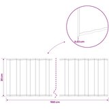  Ograda oko Travnjaka 5 m x 20 cm Pocinčani čelik Srebrna | shoptok.hr