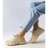 Gemre Light beige Élodie sporty sneakers | Shoptok.si