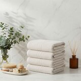  Central - Ecru Ecru Hand Towel Set (4 Pieces) Cene