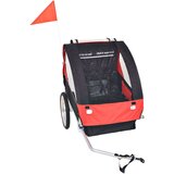 In Dječja Prikolica za Bicikl Crveno Crna 30 kg | shoptok.hr