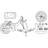  Otroško Kolo 18 Palcev za 5-7 let Svetlo roza - - roza - 12.1 - 123 x 51 x 78 cm - 2025- | Shoptok.si