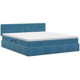  Krevet s od storage Tamno plava 160 x 200 cm Baršun | shoptok.hr