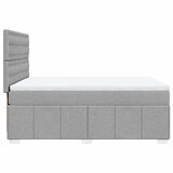  Krevet box spring s madracem svjetlosiva 160x200 cm tkanina | shoptok.hr