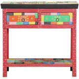  Konzolna stolica s ladicama s pohranom Šareni 80 x 35 x 76 cm | shoptok.hr