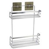 Tendance zicana polica 11x26,4x39,5xm na dva nivoa na lepljenje hrom | ePonuda.com