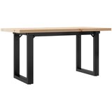  Stolić za kavu O-oblika 90x40x45,5 cm od borovine i čelik | shoptok.hr