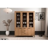 The Beds Vitrina iz masivnega hrasta v naravni barvi 140x188 cm Twig – | Shoptok.si
