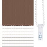 vidaXL Zebra senčilo rjave 50x150 cm tkanina širina 45,9cm poliester | Shoptok.si