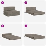 SOFA na razvlačenje Svjetlosiva 70 x 80 x 60 cm Tkanina | shoptok.hr