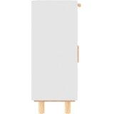  Komoda bijela 60 x 30 x 75 cm masivna borovina i prirodni ratan | shoptok.hr