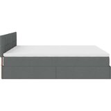 vidaXL Okvir kreveta s madracima tamnosivi 160x200cm od tkanine | shoptok.hr