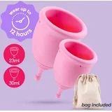 MINERVA S + L MENSTRUAL CUPS WITH POUCH