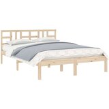  Posteljni okvir iz trdnega lesa 140x190 cm, (20906546) | Shoptok.si