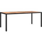  9-dijelni vrtni bistro set od poliratana s jastucima crni | shoptok.hr