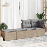  2-dijelni set vrtnih sofa s jastucima bež od poliratana bagrem | Eponuda.com
