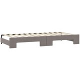  Dnevni krevet na razvlačenje smeđesivi 90 x 200 cm od tkanine | shoptok.hr