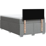  Krevet s oprugama i madrac svjetlosivi 120 x 200cm od tkanine | shoptok.hr