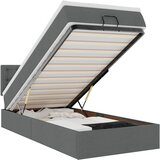 Otomanski krevet s madracem tamnosivi 90x200 cm tkanine | Eponuda.com