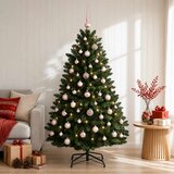  Umjetno božićno drvce tamnozeleno s kuglicama 150 cm | shoptok.hr