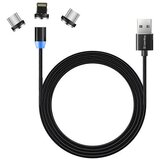 COLORWAY Kabel 3u1 (Lightning+MicroUSB+Type-C) Magnetni 2.4A 1 m crni | shoptok.hr