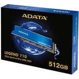 Adata SSD 512GB - LEGEND 710 (3D TLC, M.2 PCIe Gen 3x4, r:2400 MB/s, w:1000 MB/s) | shoptok.hr