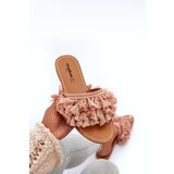 Boto Flat Women's Slippers with Tassels Dirty Pink Rialle | ePonuda.com