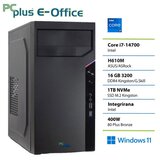 PCPLUS e-office i7 14700 16GB DDR4 1TB SSD Windows 11 Pro namizni računalnik | Shoptok.si