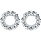 vidaXL Božični venci z kroglicami 2 pcs srebrna 33 x 33 x 7 cm | Shoptok.si