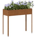  Vrtna sadilica 100,5 x 40,5 x 90 cm od pohabanog čelika | shoptok.hr