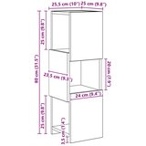  Kutni ormarić 25,5x25x80cm Konstruirano drvo | shoptok.hr