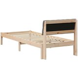  Okvir kreveta Smeđa i taupe 75 x 190 cm Masivna borovina | shoptok.hr