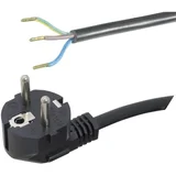 Priključni kabel [ varnostni vtič - kabel\, odprti konec] črni 2 m 1008213, (20414271)