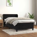 Box spring krevet s madracem crni 100x200 cm baršunasti | shoptok.hr