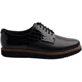 Clarks Poslovni čevlji GLICK-DARBY-BLACK INTEREST Črna