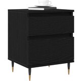  Nočna omarica Črna Oreh 40x35x50 cm Inženirski les | Shoptok.si