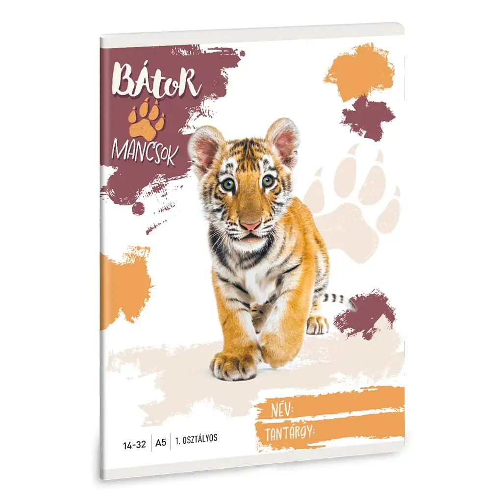 Ars Una hrabre šape - tigar A/5 bilježnica na crte za 1. razred 14-32 | shoptok.hr