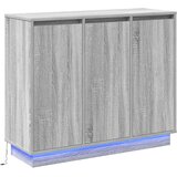  LED komoda Siva Sonoma 90 x 32 x 75 cm Konstruirano drvo | shoptok.hr