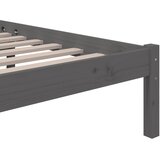  Okvir za krevet od masivnog drva sivi 120 x 200 cm | shoptok.hr