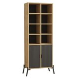 Hanah home polica za knjige lido sapphire oak antracite | ePonuda.com