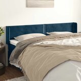  Uzglavlje s ušima tamnoplavo 203x16x78/88 cm baršunasto | shoptok.hr