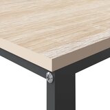  Stol za računalo crni i boja hrasta 110 x 60 x 73 cm od iverice | Eponuda.ba