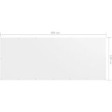 Balkonski zastor bijeli 120 x 300 cm od tkanine Oxford | Eponuda.ba