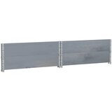  Okviri za palete 2 kom sivi 100 x 100 cm od masivne borovine | Eponuda.ba