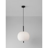 Nova Luce Bela/črna steklena viseča svetilka ø 30 cm Lato – | Shoptok.si