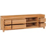 TV omarica 120x30x40 cm trdna tikovina, (20730305) | Shoptok.si