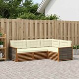  Set vanjskih sofa 4 kom. Prirodna i krem | shoptok.hr