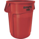 Rubbermaid Univerzalni vsebnik BRUTE®, okrogel, prostornina 166 l, rdeča | Shoptok.si
