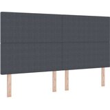  Naslon za glavo Enostaven dizajn Temno siva 180 cm Kordurojska tkanina, (22051096) | Shoptok.si