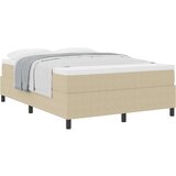 Box Spring Krevet s madracem svijetlozeleno sivo 140x200 cm kordna tkanina | shoptok.hr