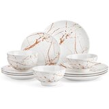 MALACASA Keramični jedilni set, eleganten dizajn, vsestranski za dom in restavracijo, 12 kosov, Bela 12PCS, (5000166226) | Shoptok.si